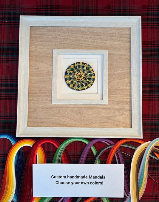 Custom hand-quilled Mandala